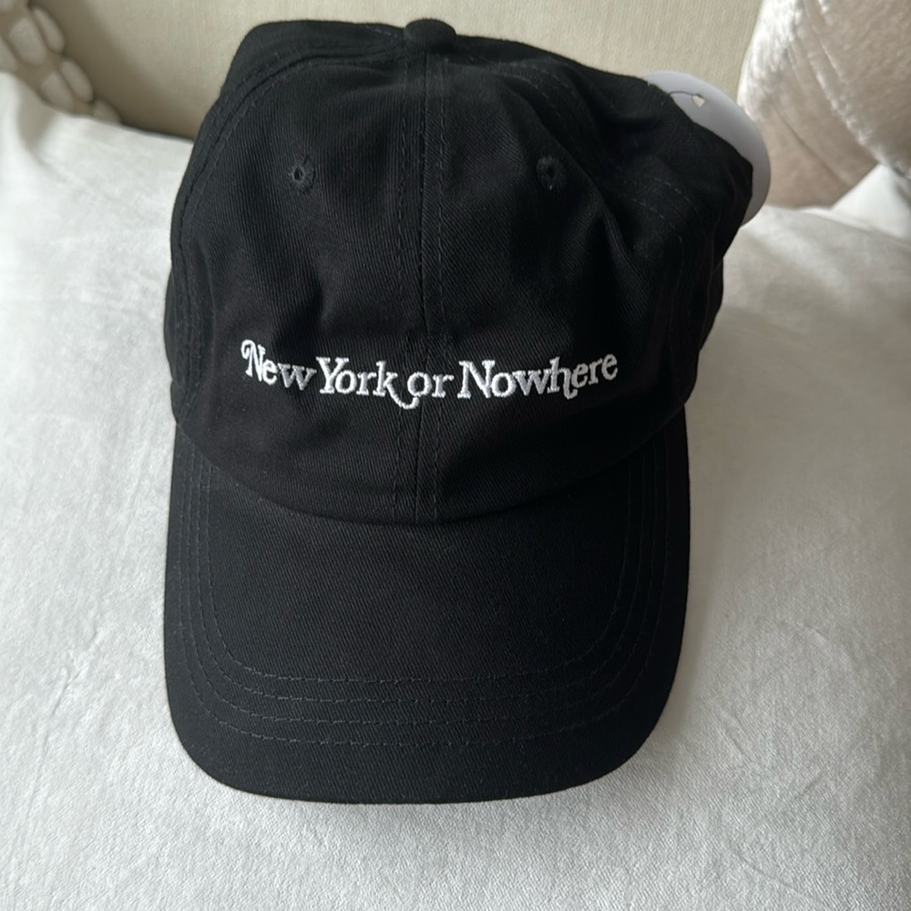 New York or Nowhere signature dad hat in black